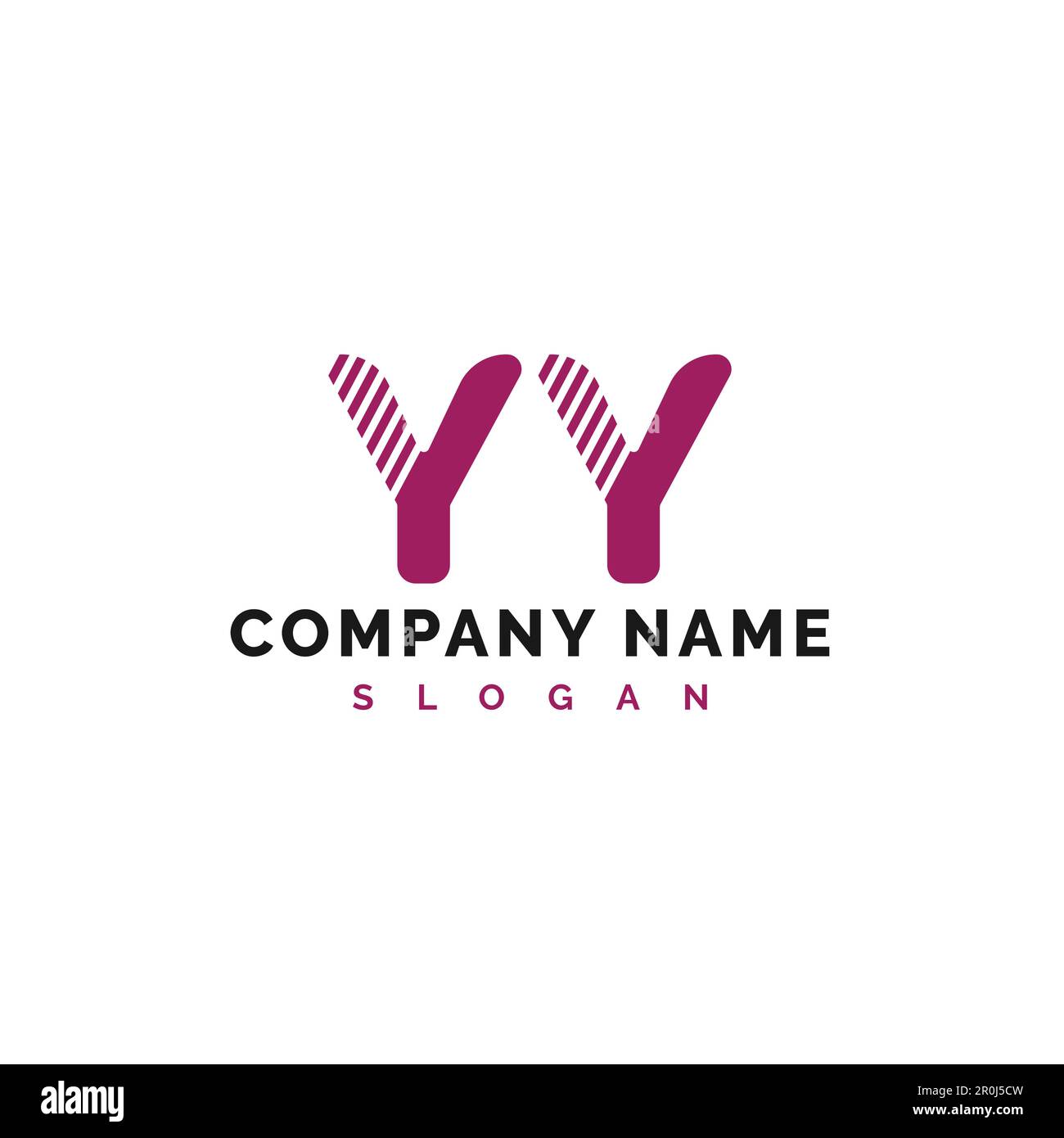 Logo lettera YY. Illustrazione vettore logo lettera YY - vettore Illustrazione Vettoriale