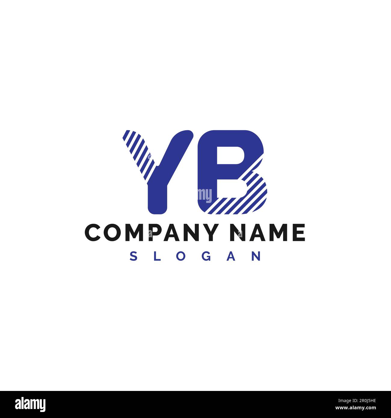 LOGO LETTERA YB. YB Letter Logo Vector Illustration - vettore Illustrazione Vettoriale