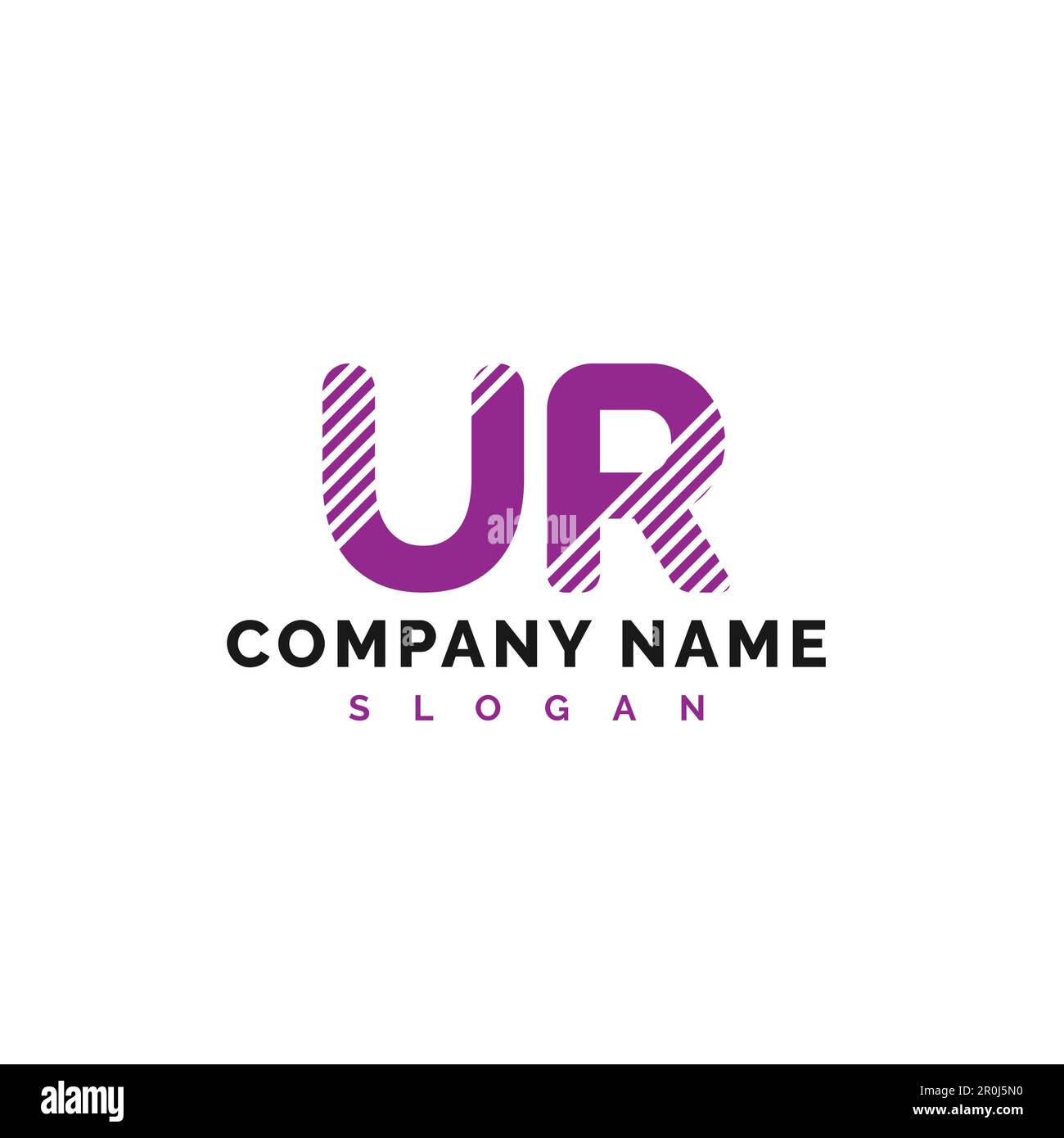 Logo formato lettera UR. Illustrazione vettore logo lettera UR - vettore Illustrazione Vettoriale