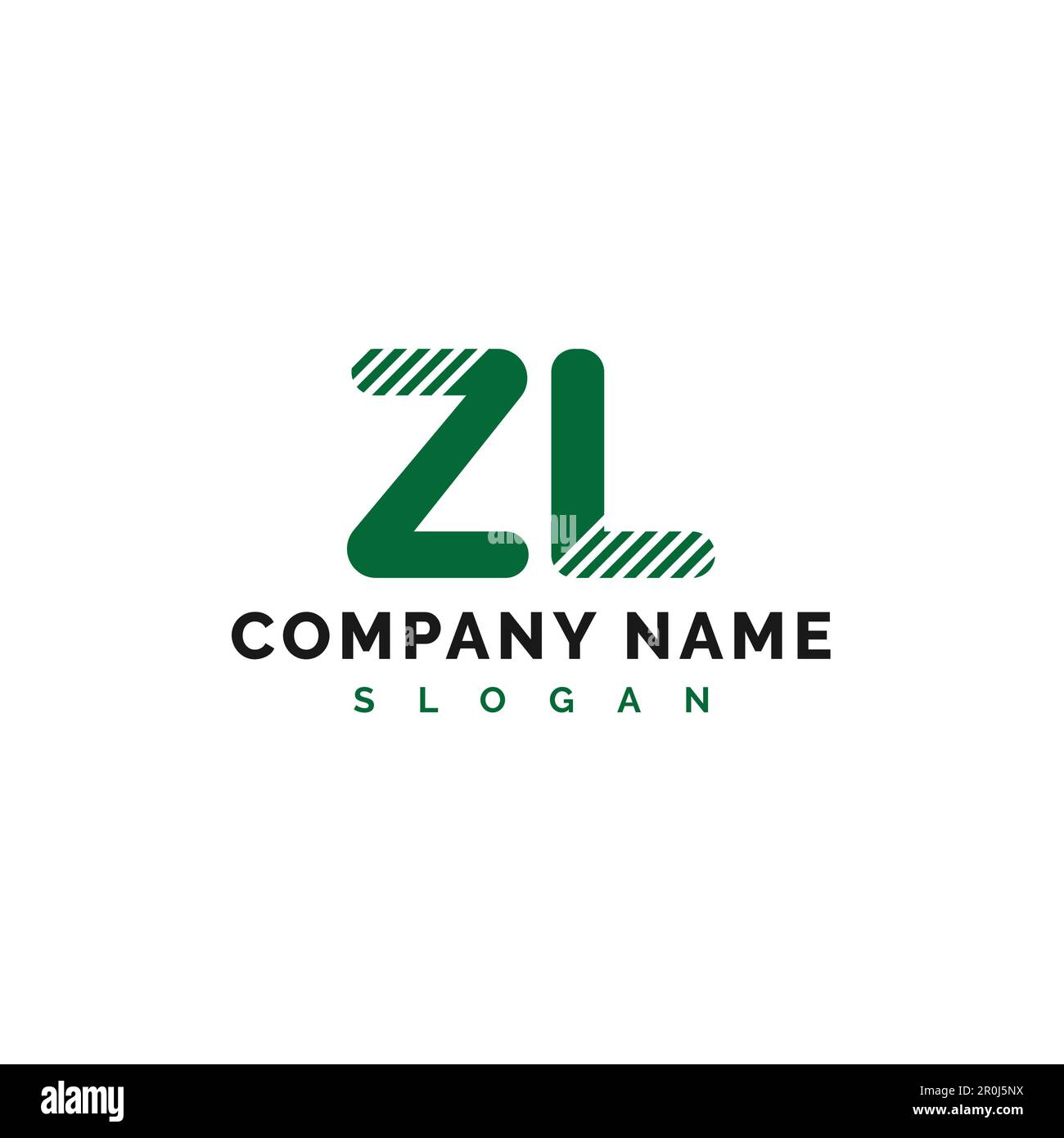 Logo lettera ZL. Illustrazione vettoriale del logo lettera ZL - vettore Illustrazione Vettoriale