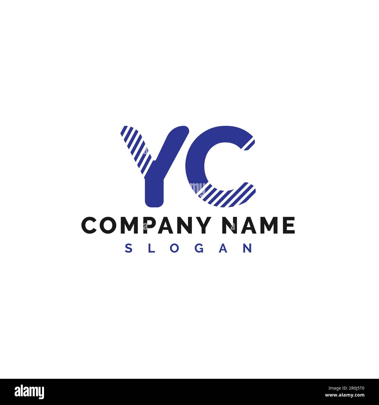 Logo lettera YC. YC Letter Logo Vector Illustration - vettore Illustrazione Vettoriale