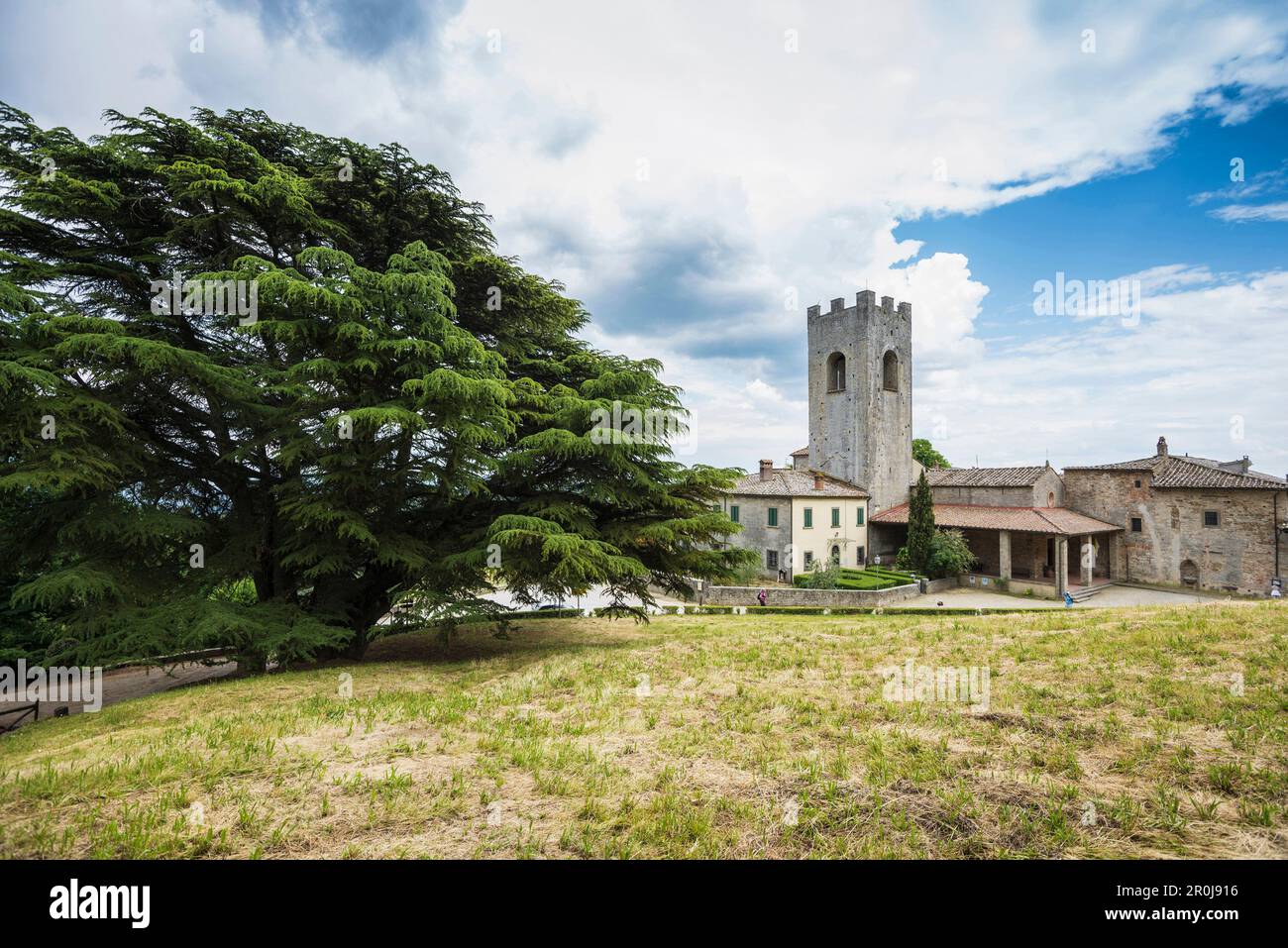 Badia a Coltibuono, vicino a Gaiole in Chianti Il Chianti, Toscana, Italia Foto Stock