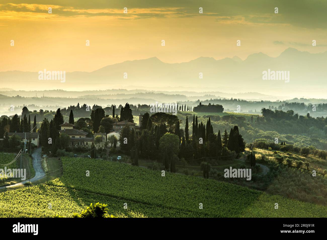 Badia a Coltibuono, vicino a Gaiole in Chianti Il Chianti, Toscana, Italia Foto Stock