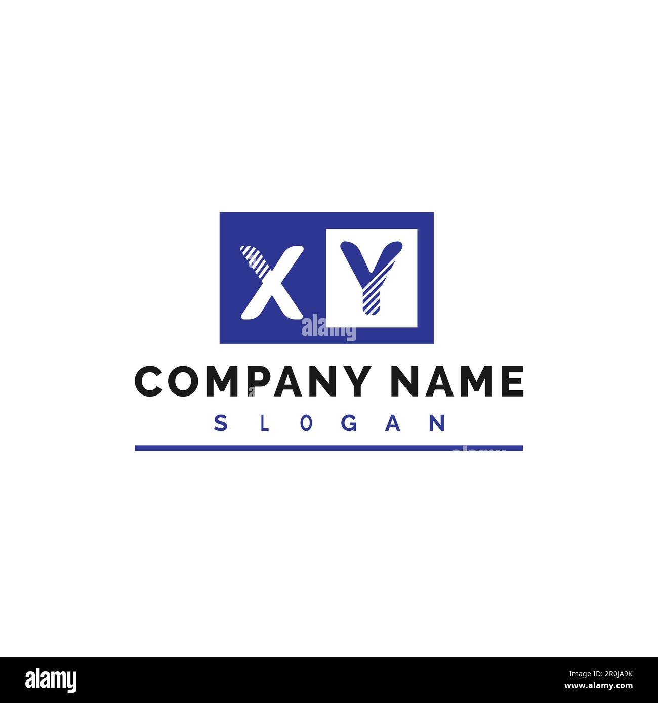 Logo XY. Illustrazione vettoriale del logo XY Letter - vettore Illustrazione Vettoriale