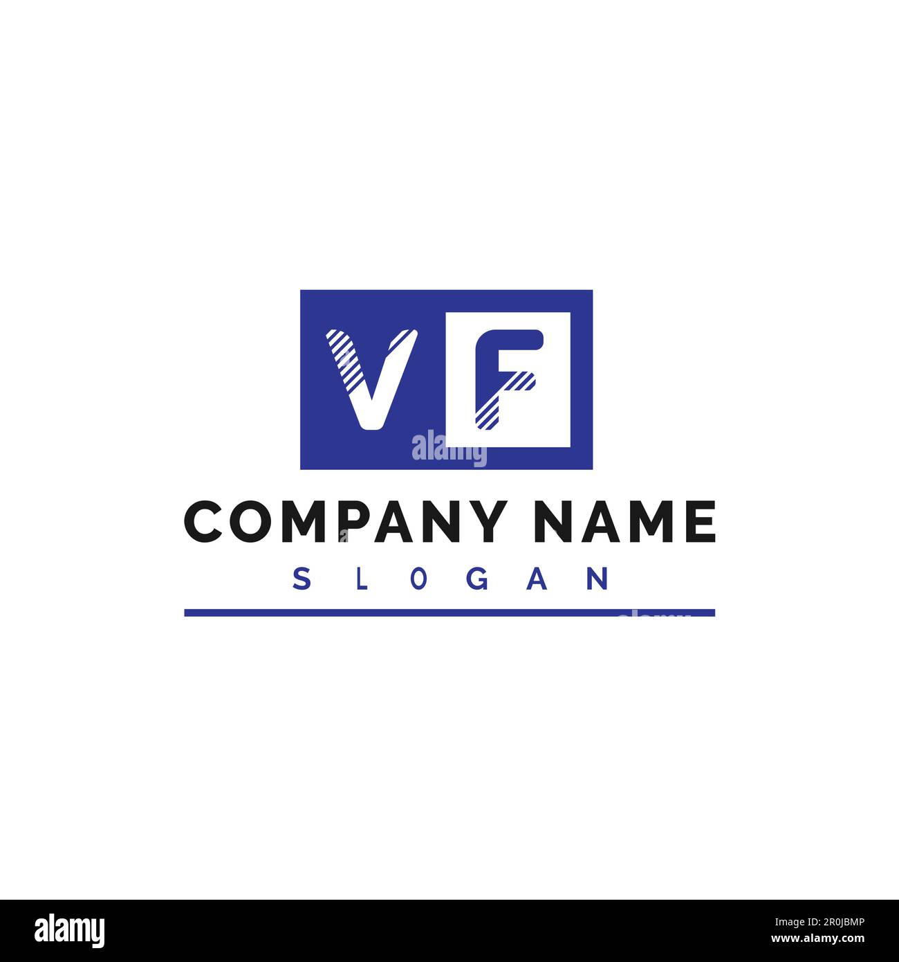 Logo VF. VF Letter Logo Vector Illustration - vettore Illustrazione Vettoriale