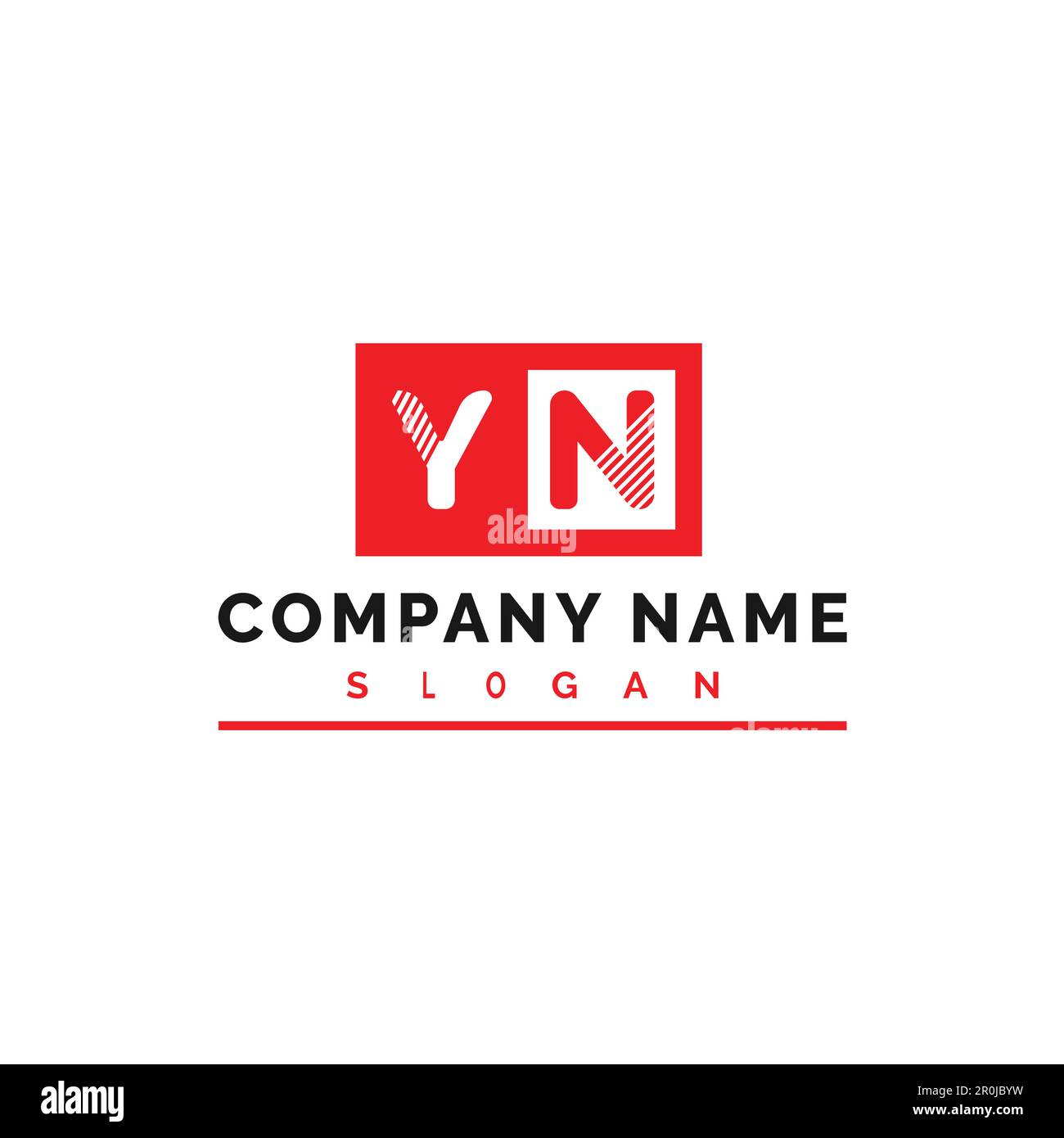 LOGO DI YN. YN Letter Logo Vector Illustration - vettore Illustrazione Vettoriale
