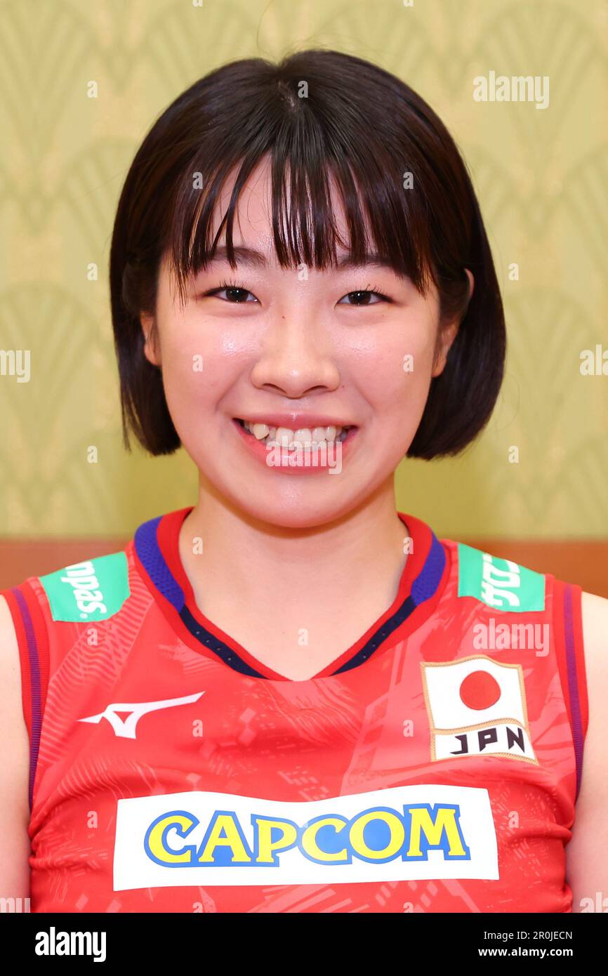 Tokyo, Giappone. JVA ha annunciato la squadra nazionale femminile giapponese del 2023. 8th maggio, 2023. Tsukasa Nakagawa (JPN) Volley : 2023 Japan Volley Association (JVA) conferenza stampa di avvio a Tokyo, Giappone. JVA ha annunciato la squadra nazionale femminile giapponese 2023. Credit: Yohei Osada/AFLO SPORT/Alamy Live News Foto Stock