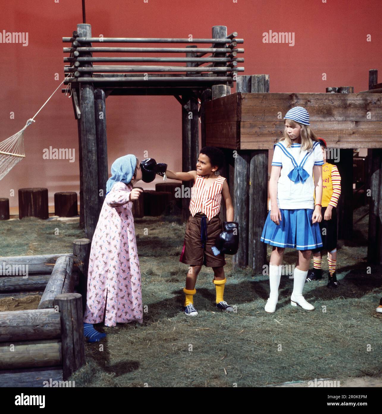 Babbelgamm, Kindersendung, Deutschland 1977, Mitwirkende: David Baalcke, Gould Maynard, Marion Kracht Foto Stock