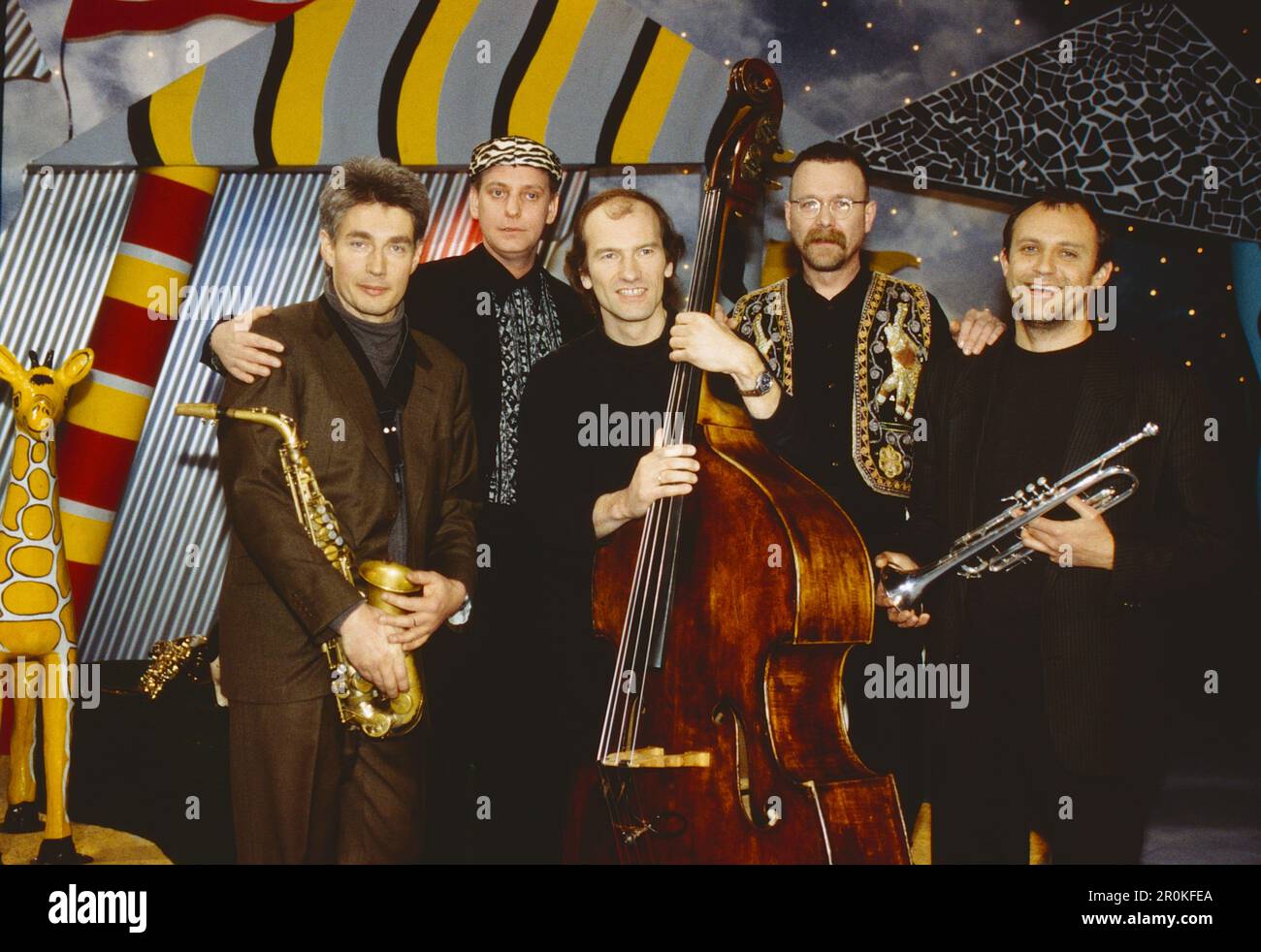 Panama Jazz Ensemble, deutsche Jazz-Musiker, Deutschland, 1999. Panama Jazz Ensemble, gruppo jazz tedesco, 1999. Foto Stock