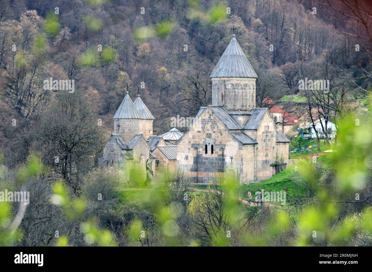 Complesso monastico paleocristiano di Harghazin vicino a Dilijan, Caucaso, Armenia del Nord, Asia Foto Stock