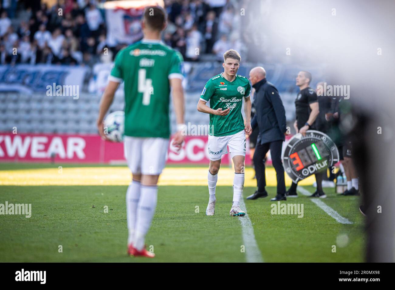 Aarhus, Danimarca. 07th maggio 2023. Anton Gaaei (2) di Viborg FF visto durante l'incontro Superliga del 3F tra Aarhus GF e Viborg FF al Ceres Park di Aarhus. (Photo credit: Gonzales Photo - Morten Kjaer). Foto Stock