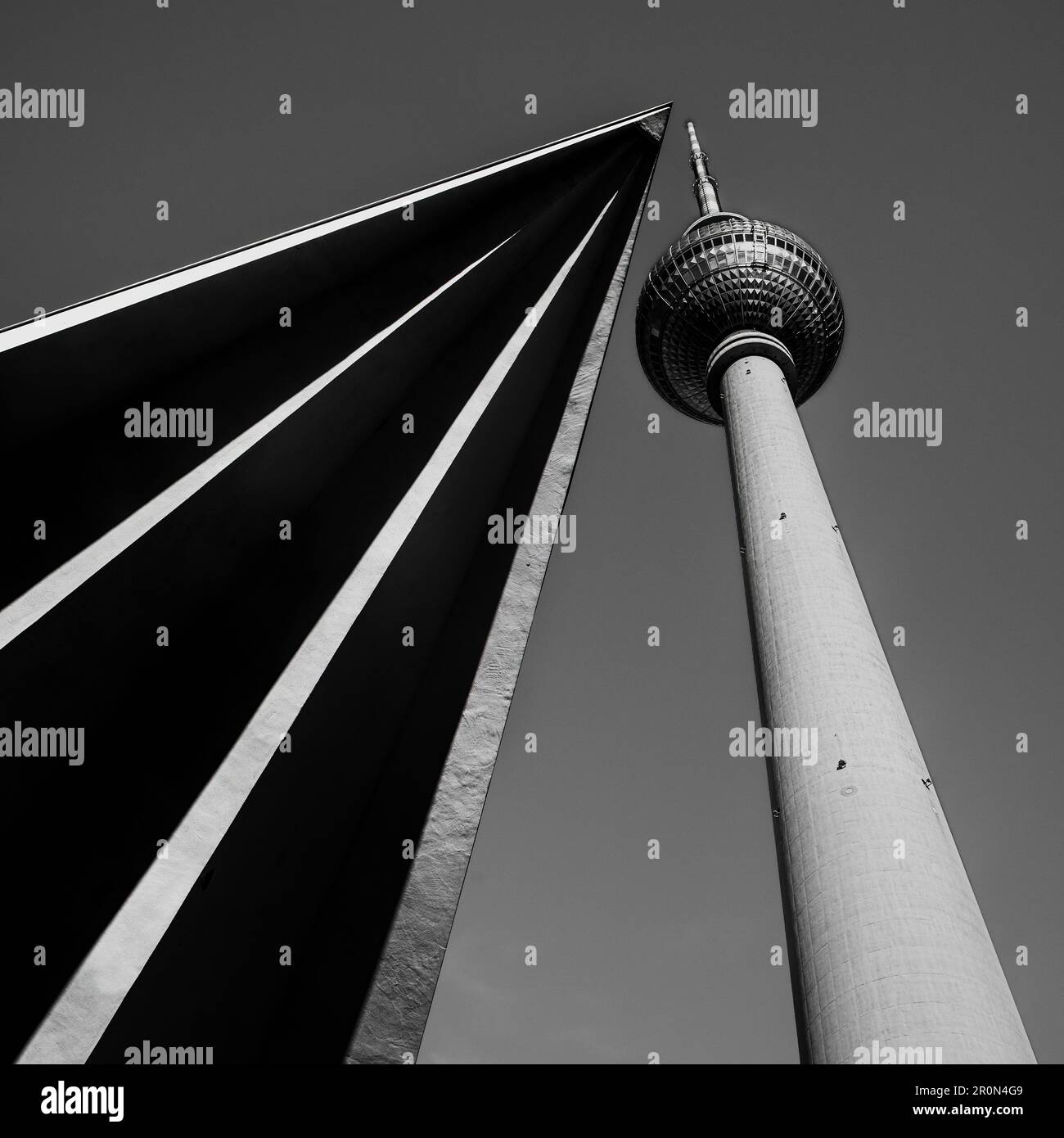 Albero TV Alexander Platz ex Berlino Est Foto Stock
