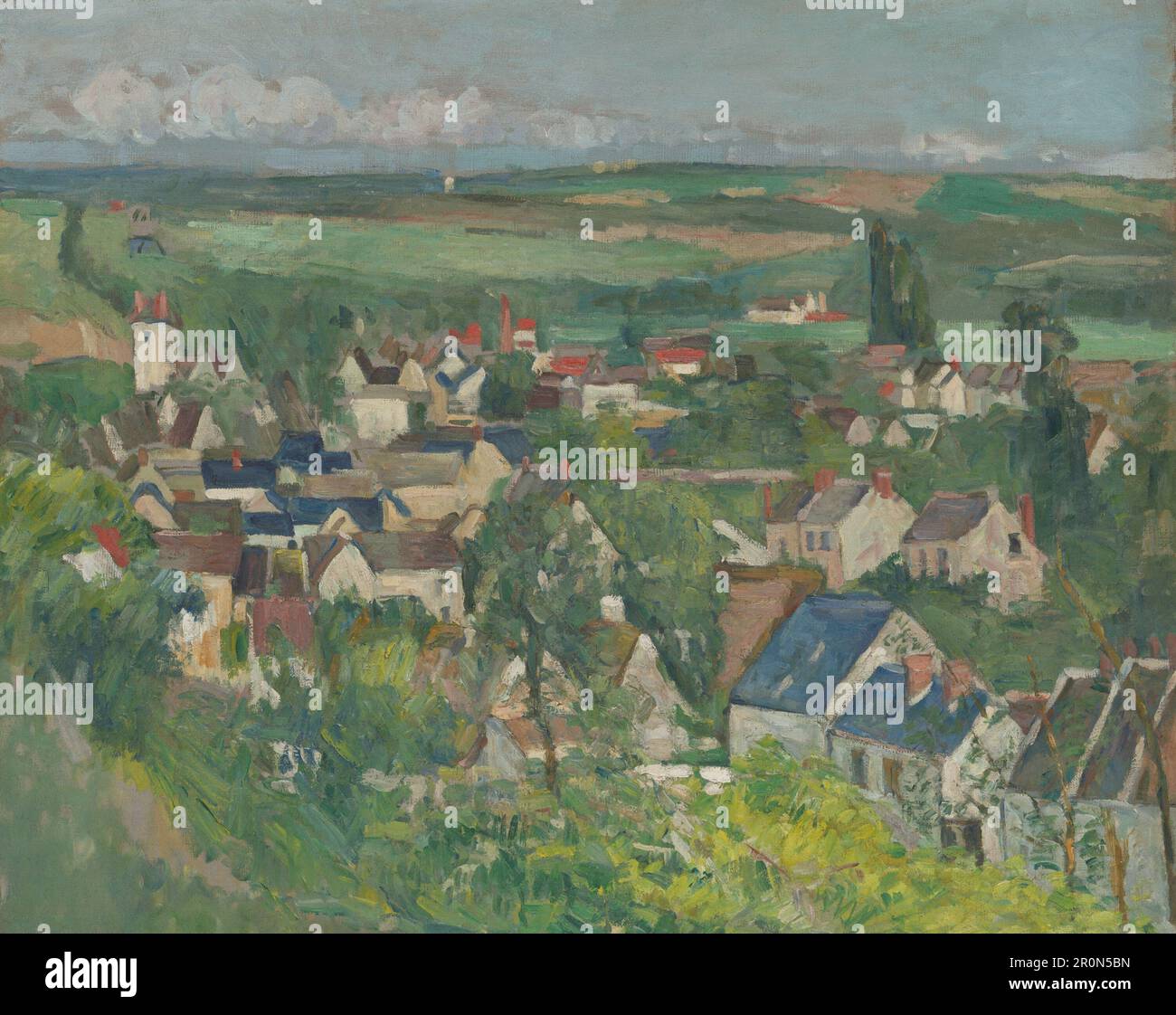 Auvers, Panoramic View Date: 1873-75 Artist: Paul Cezanne French, 1839-1906 Foto Stock