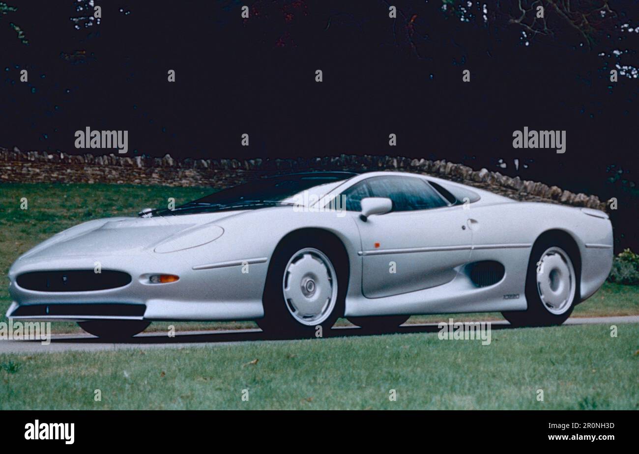 Auto Jaguar XJ220, Regno Unito 1990s Foto Stock