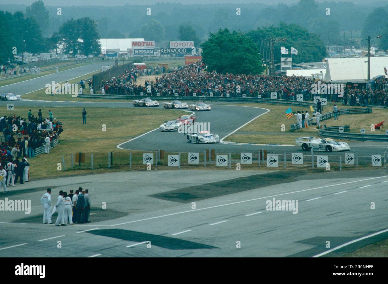 Auto sportive da corsa a le Mans, Francia, 1988 Foto Stock
