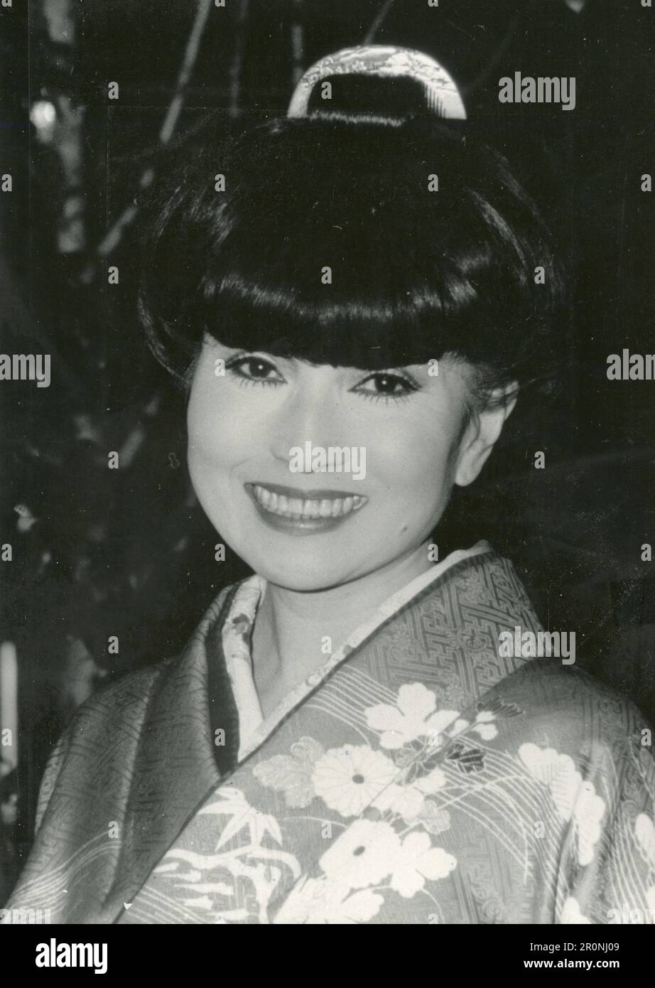 Presentatore televisivo giapponese Tetsuko Kuoyanagi, Giappone 1986 Foto Stock