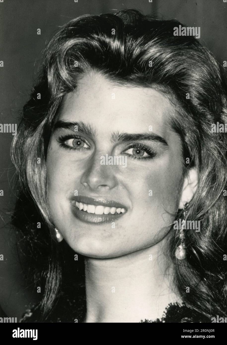 Attrice americana Brooke Shields, USA 1988 Foto Stock