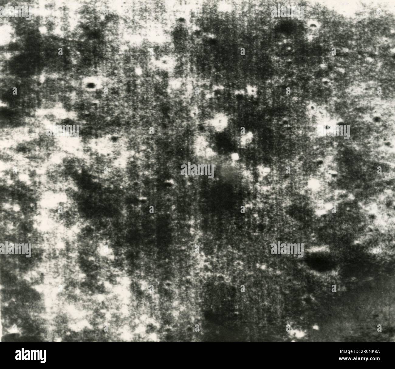 Vista della superficie lunare, 1966 Foto Stock