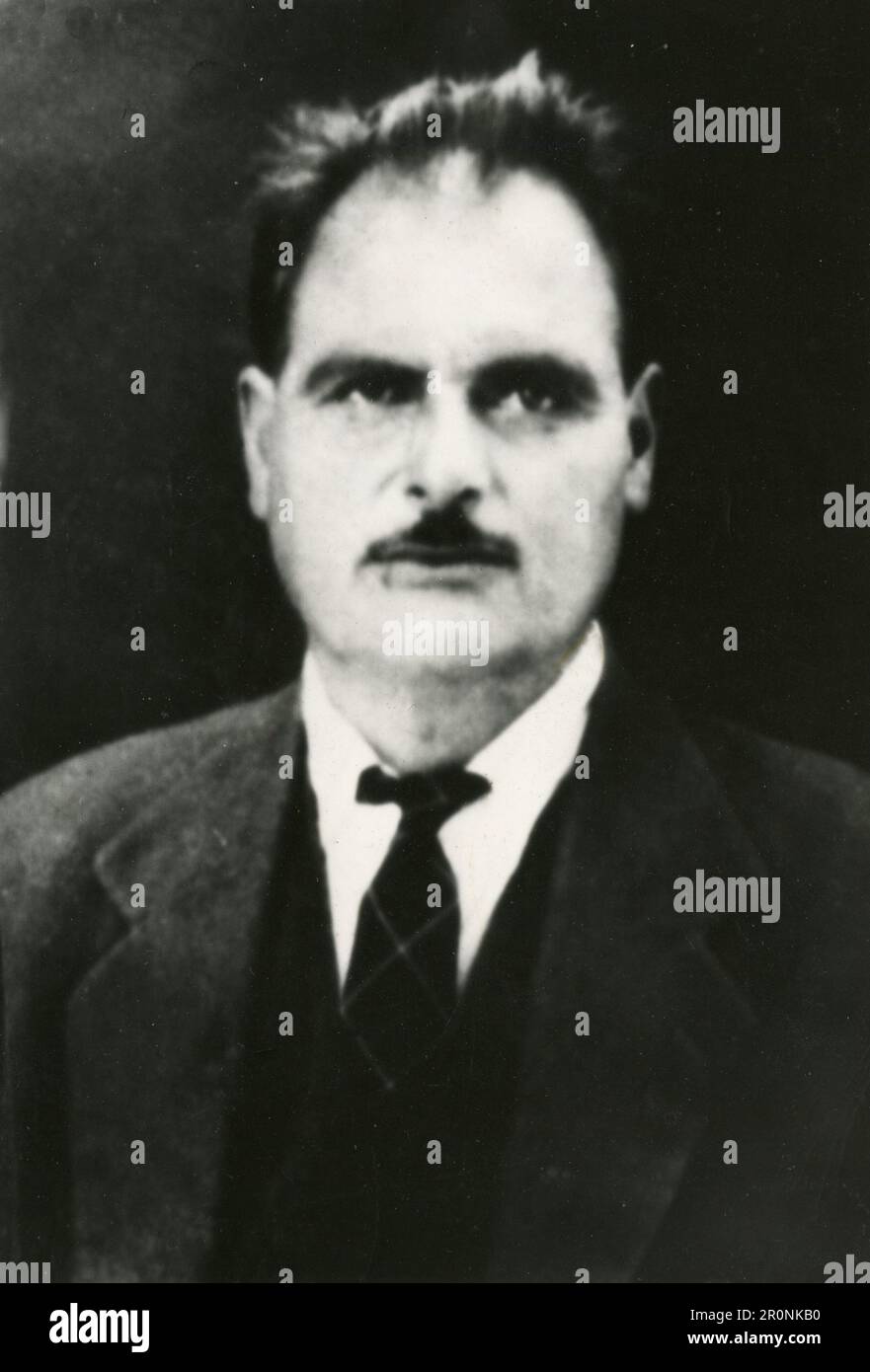 Ritratto di Mihail Dragoudacis, trovato morto, 1960s Foto Stock