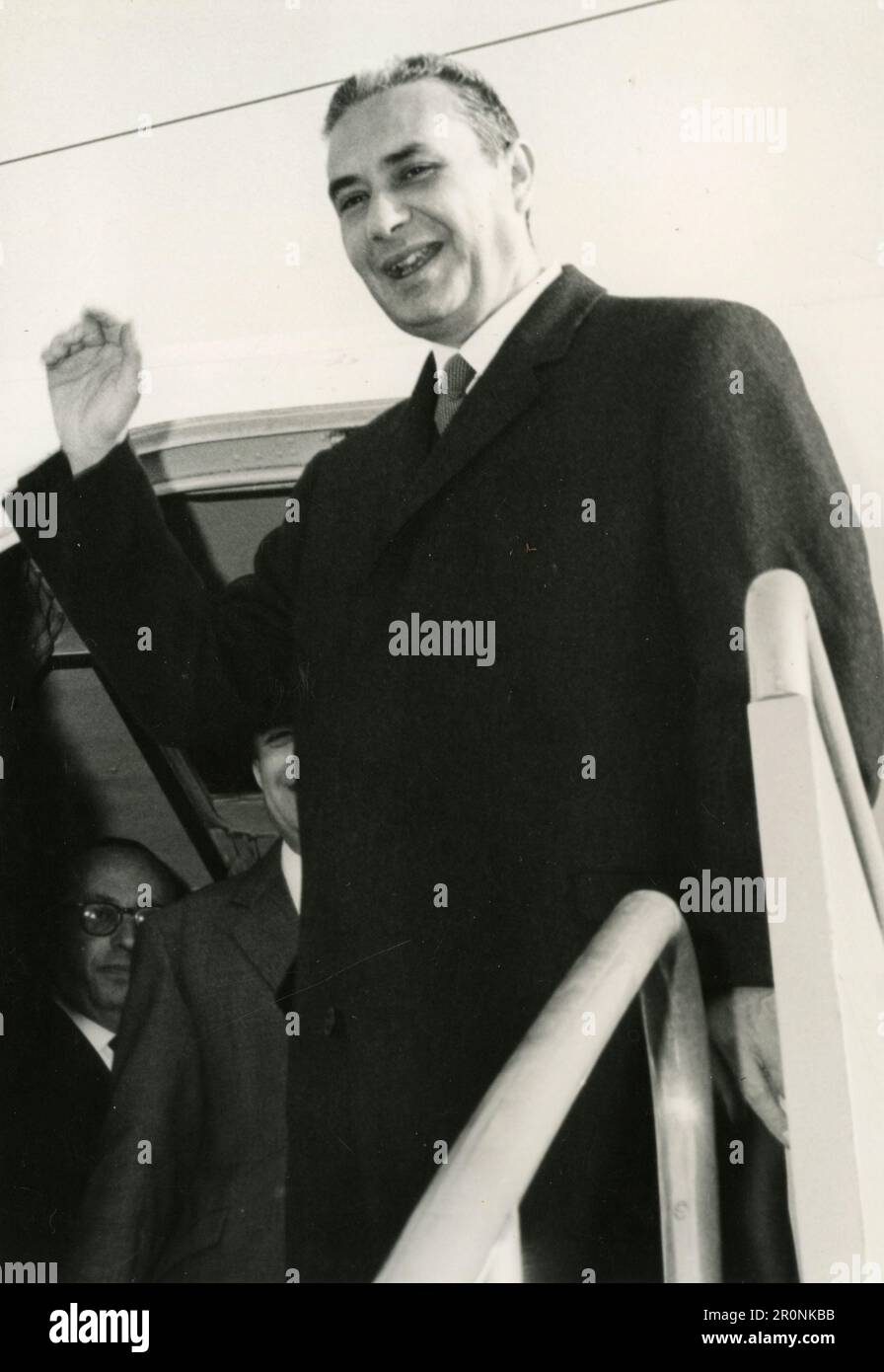 Visita del Presidente del Consiglio dei Ministri Aldo Moro negli Stati Uniti, 1965 Foto Stock