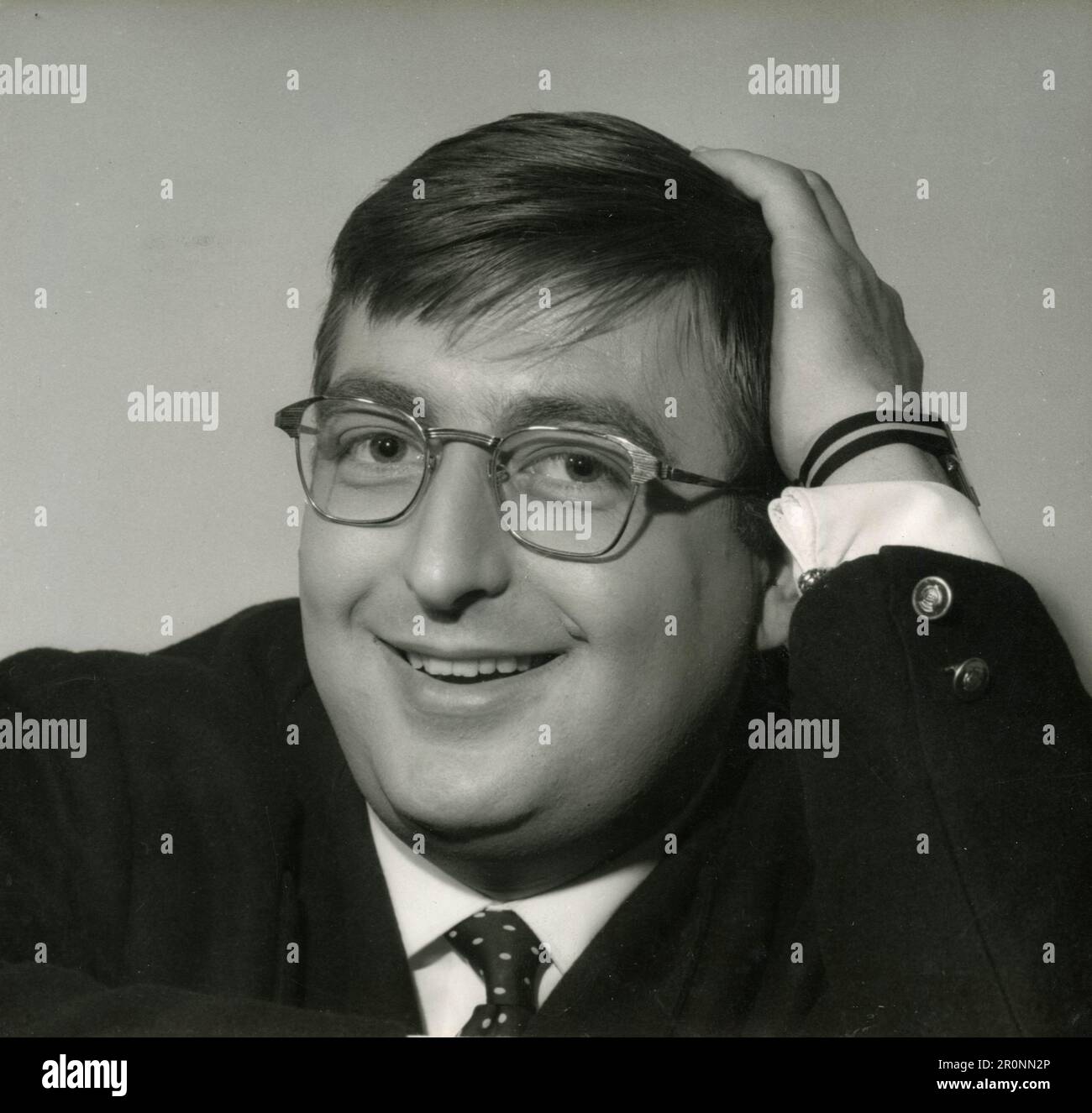 Attore, scrittore e umorista francese Henri Tisot, Francia 1963 Foto Stock