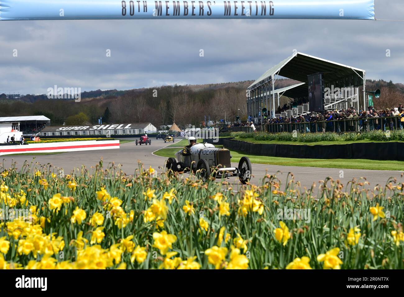 Julian Majzub, Sunbeam Indianapolis, SF Edge Trophy, una bretella di gare per pre-1923 Edwardian Specials, Goodwood 80th Members Meeting, Goodwood Motor C Foto Stock