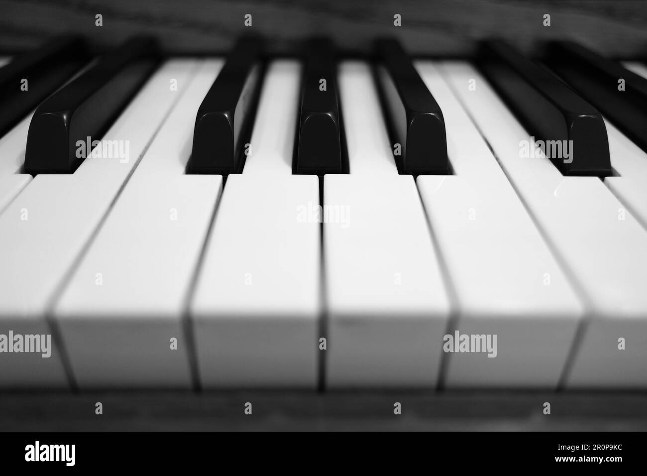 Antichi tasti piano texture di bianco e nero dettagli per musica atristica Foto Stock