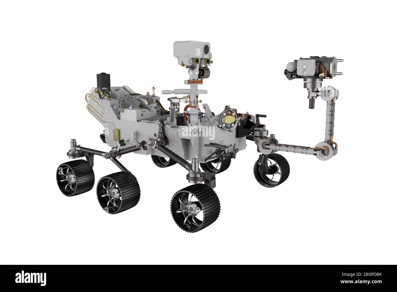 3d rendering robot spazio explorer di pianeti Foto Stock