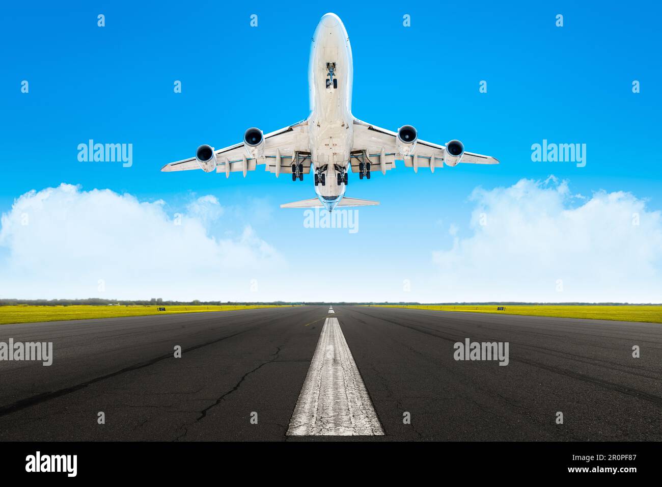 prendere di un aereo di linea moderno Foto Stock