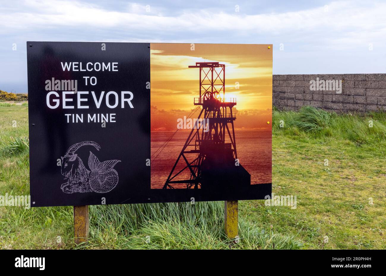 Geever Tin Mine - museo - Pendeen, Penzance, Cornovaglia, Inghilterra, Regno Unito Foto Stock