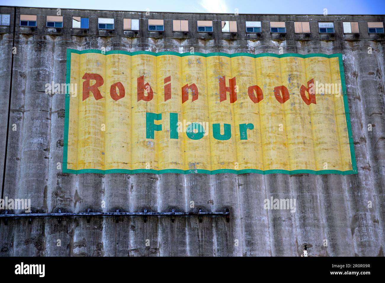 Ex silos Robin Hood e mulino a Port Colborne Ontario. Foto Stock