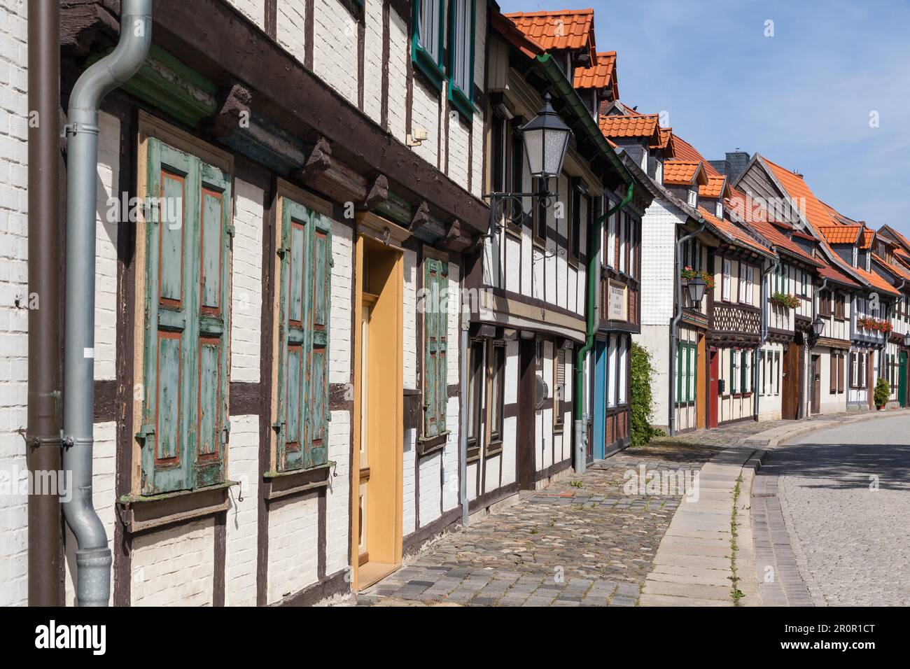 Città a graticcio di Wernigerode Harz Foto Stock