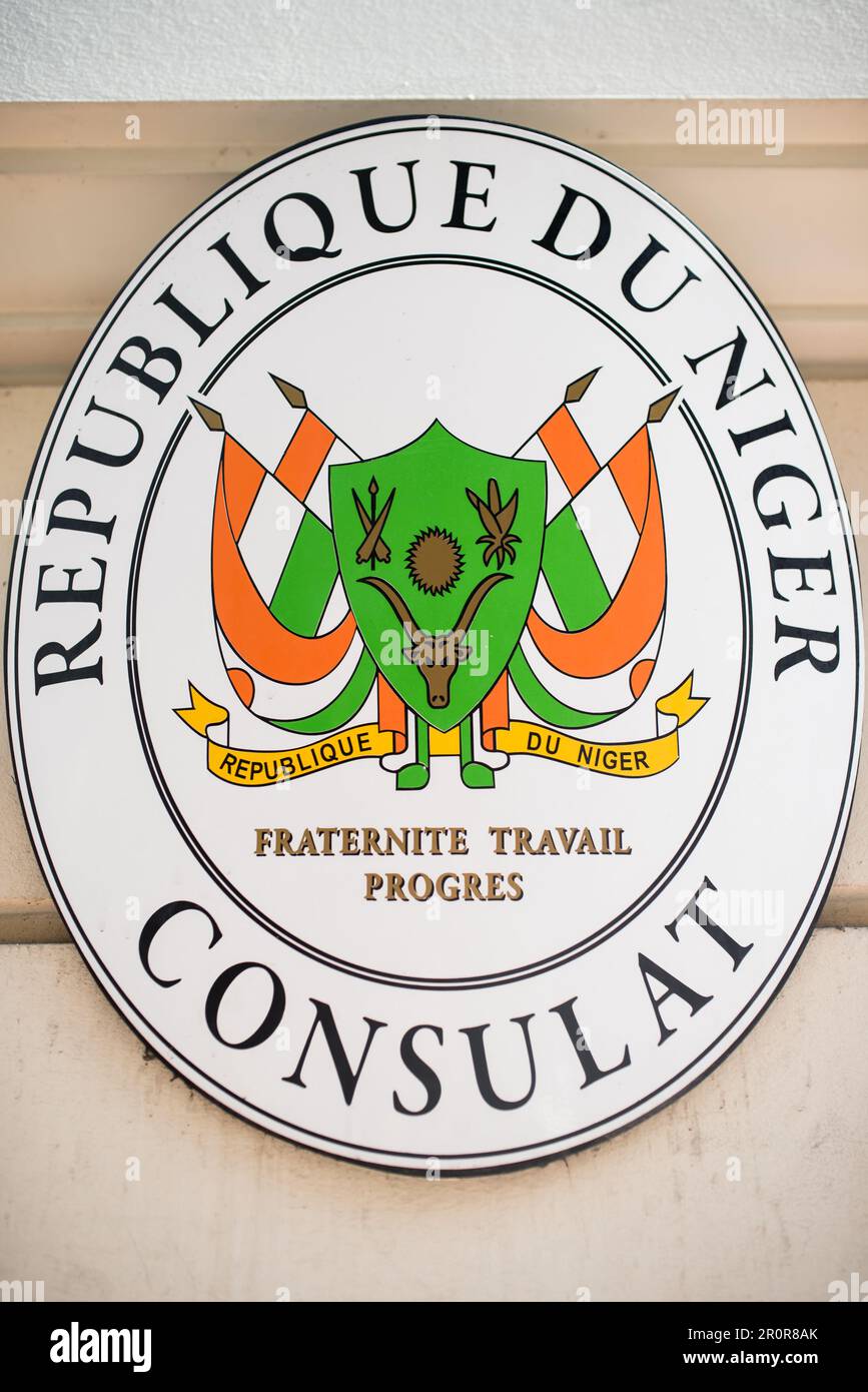 Consolato della Repubblica Federale di Nigeria. Foto Stock