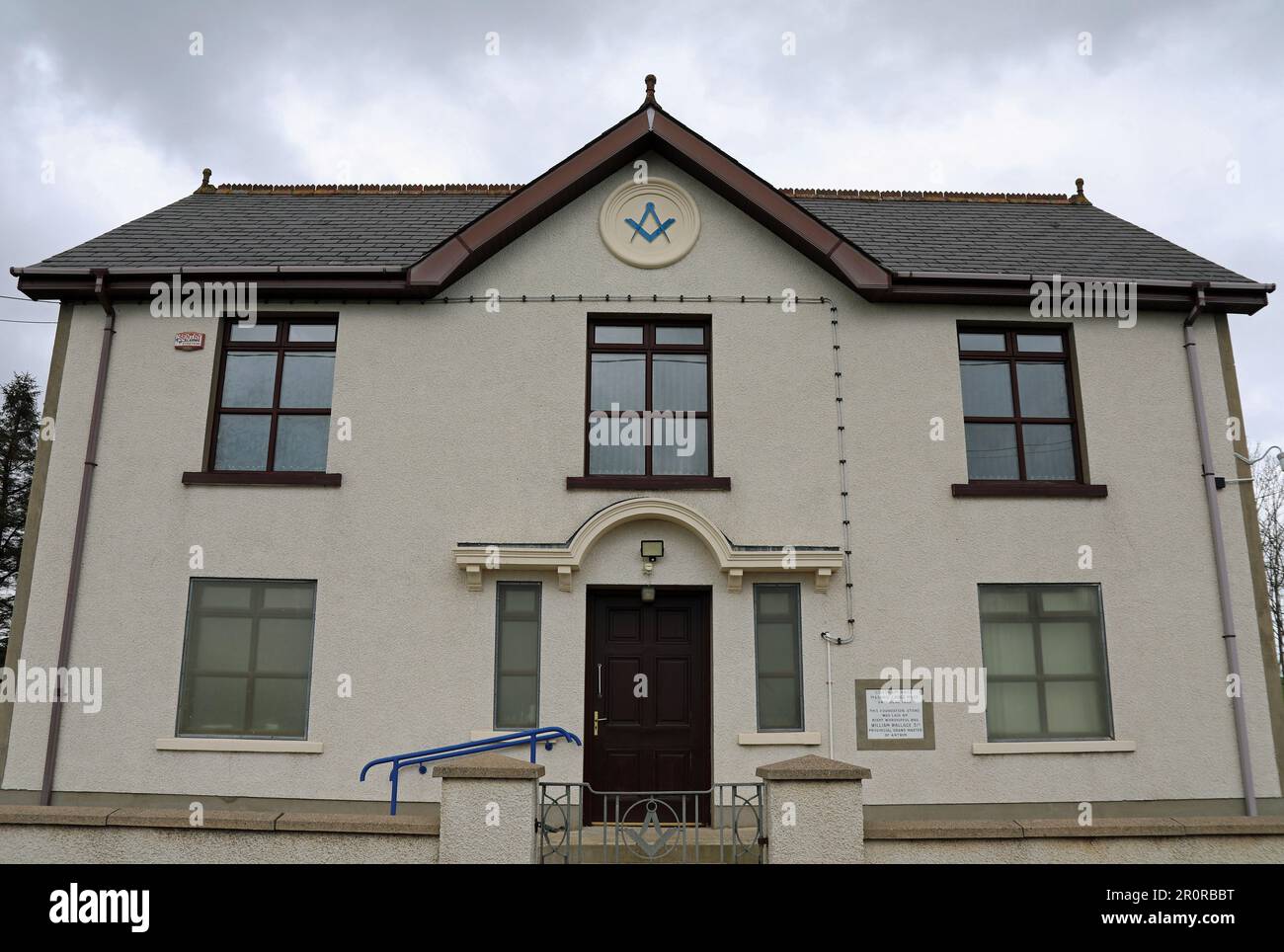Chatham Hall Masonic Lodge n. 152 nella contea di Antrim Foto Stock