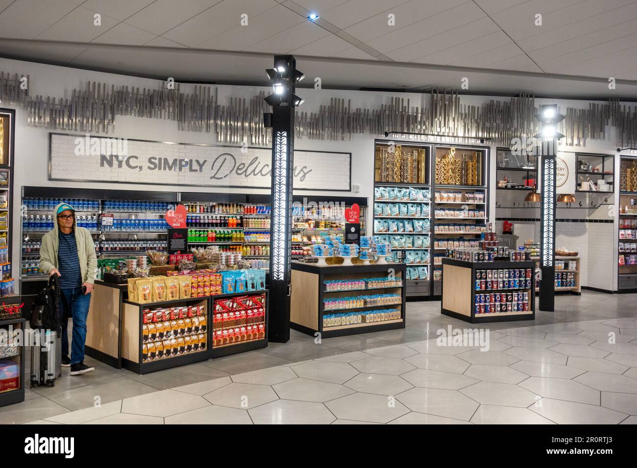 Nuovo terminal B presso l'aeroporto di Laguardia a Queens New York City Foto Stock