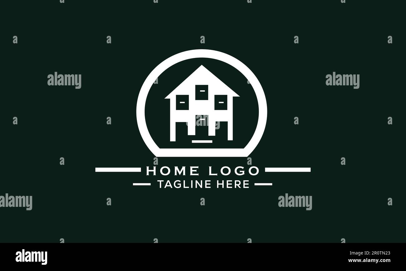 Real Estate Home Logos per un futuro stimolante. Illustrazione Vettoriale