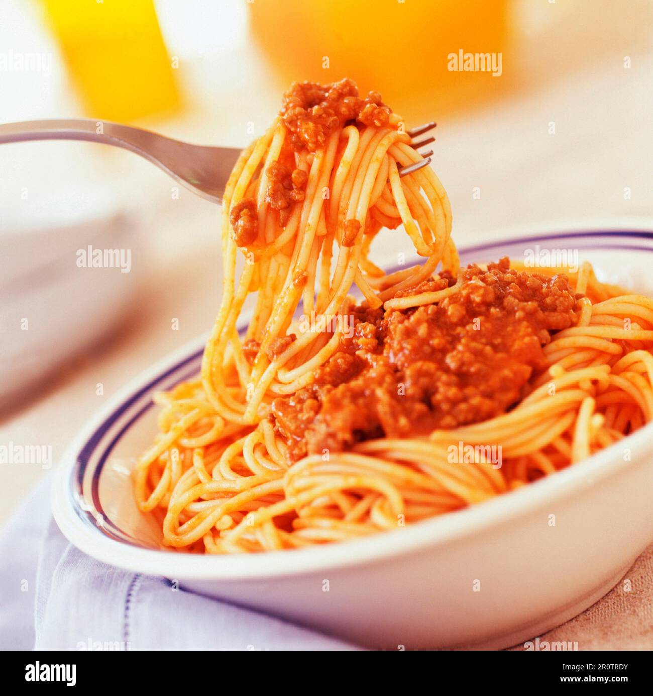 spaghetti alla bolognese (soggetto: pasta) Foto Stock