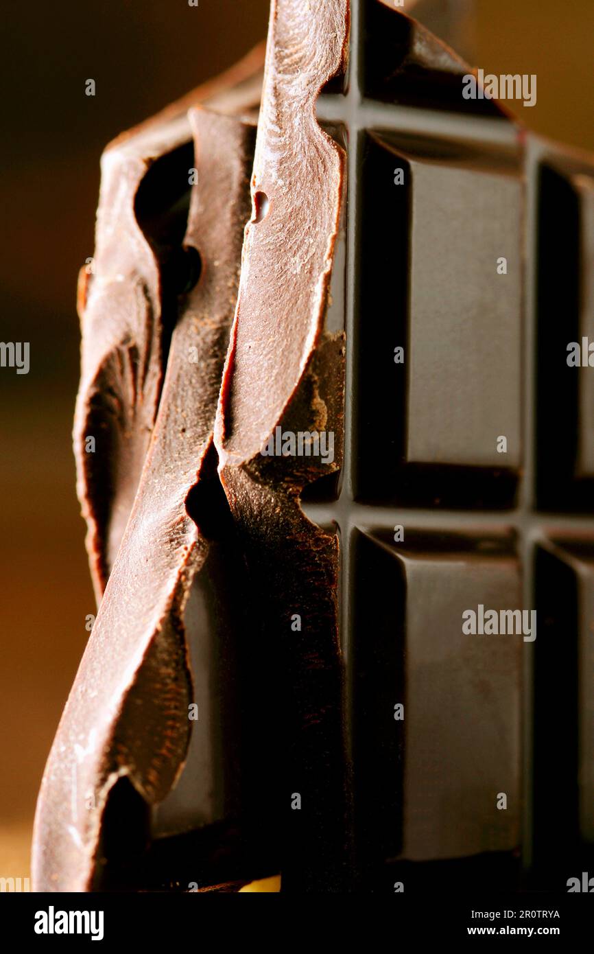 Cioccolato fondente Foto Stock