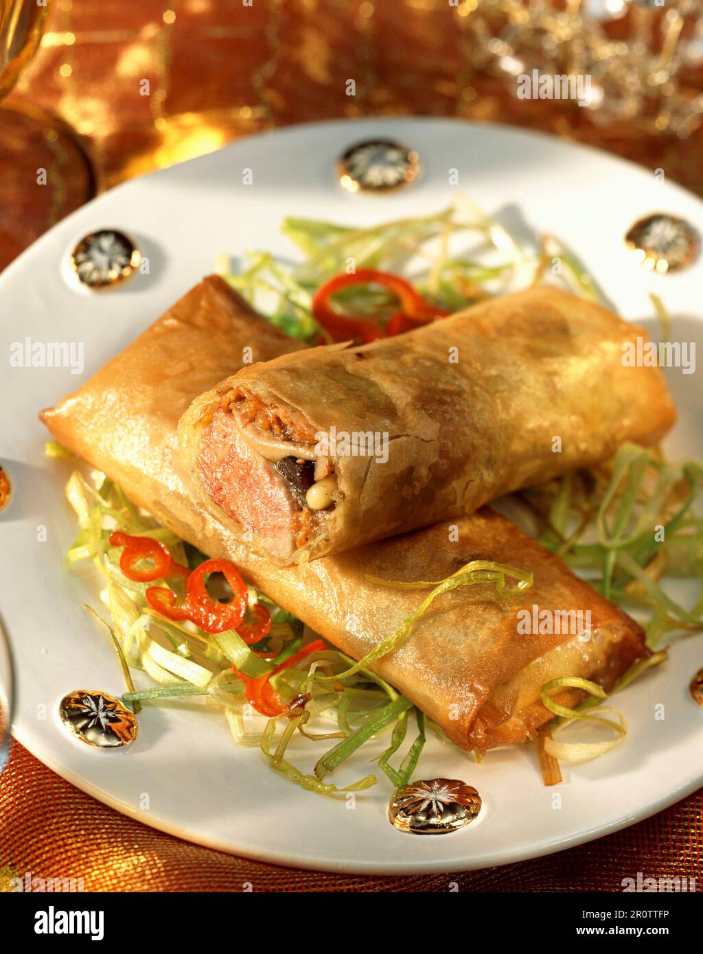 Filet mignon nems Foto Stock