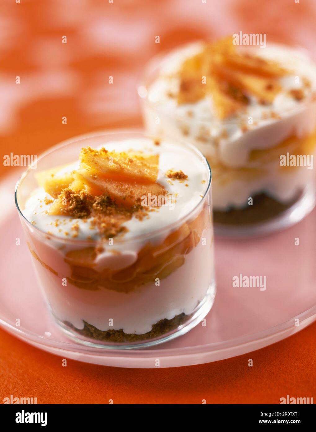 Tiramisù di melone Foto Stock