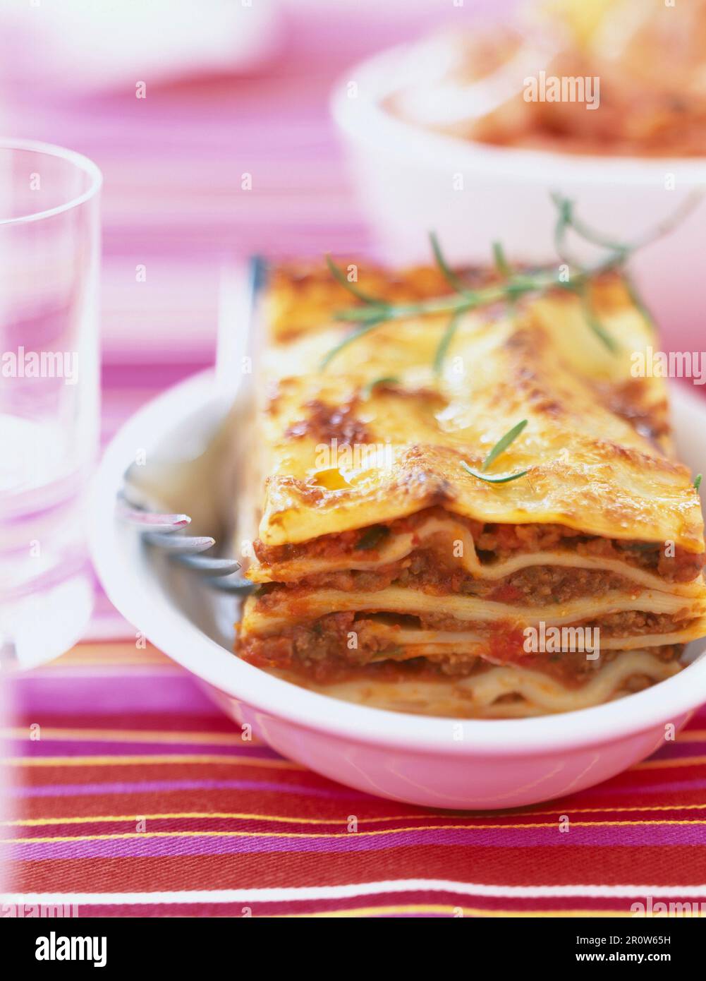 Lasagne à la bolognese Foto Stock