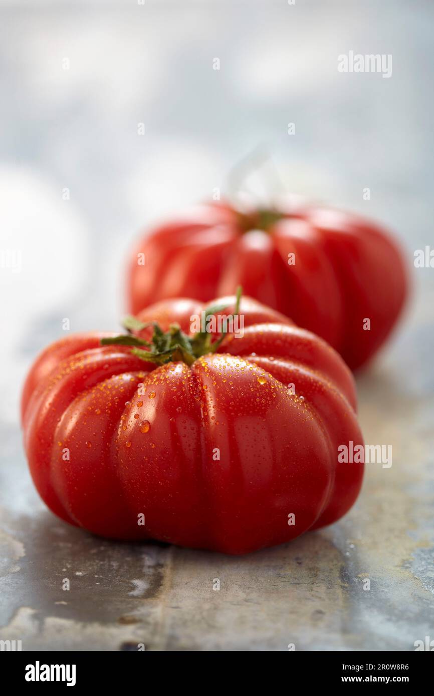 Coeur de boeuf pomodori Foto Stock