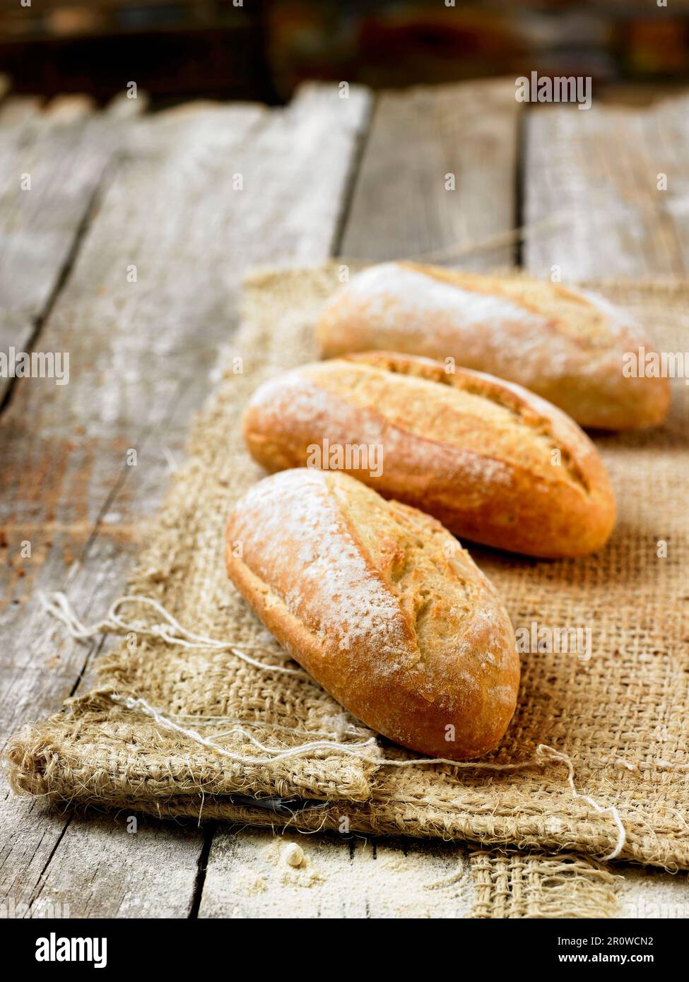 I singoli tipi di pane Foto Stock