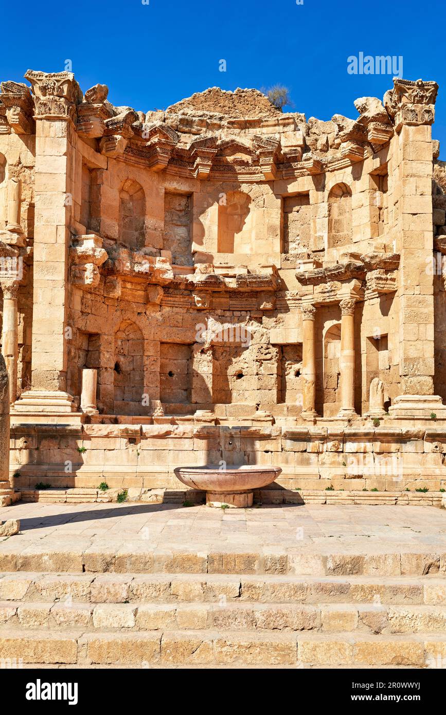 Giordania. La città greca romana di Gerasa Jerash Foto Stock