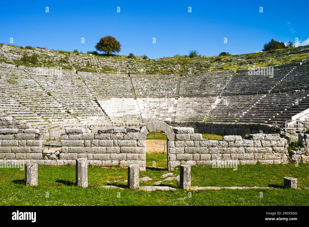 Dodoni teatro antico, Ioannina, Grecia Foto Stock