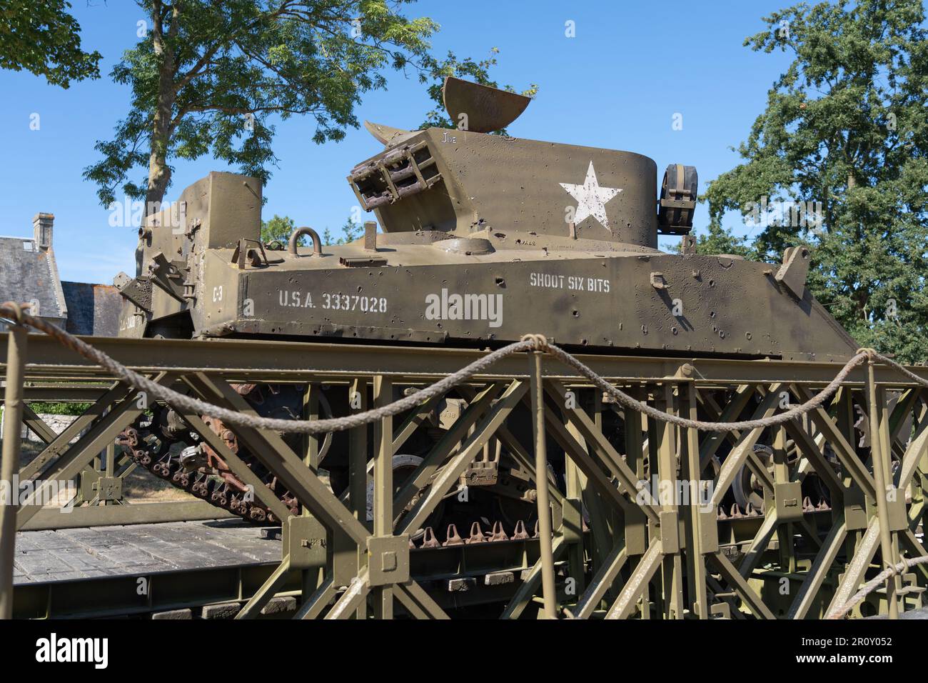 Carri armati al museo Overlord in Normandia Foto Stock