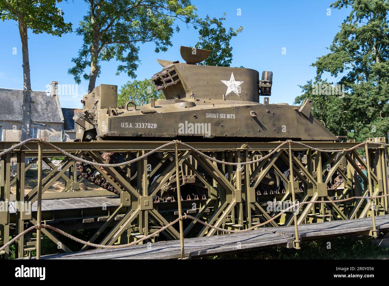 Carri armati al museo Overlord in Normandia Foto Stock