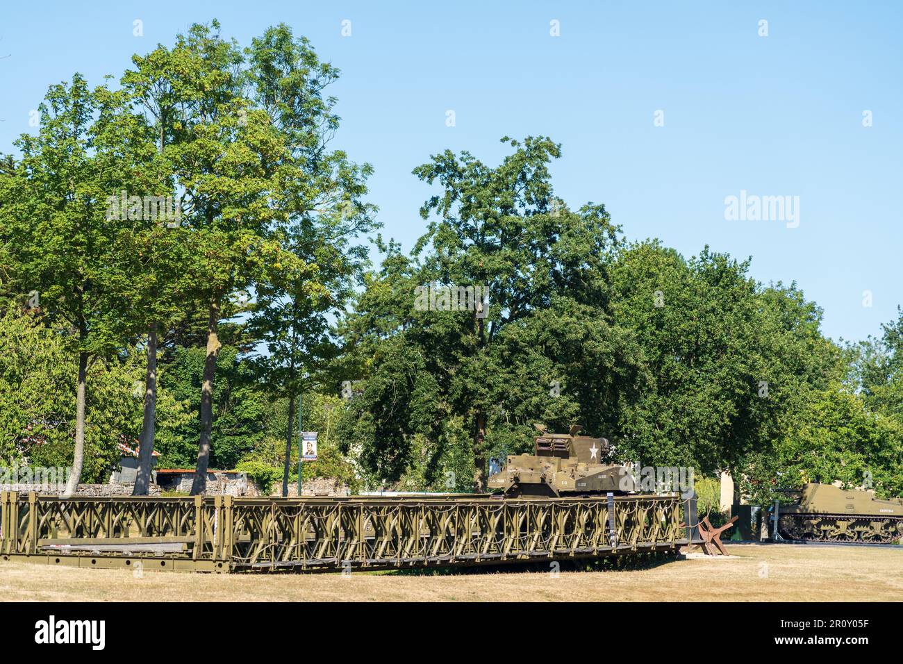 Carri armati al museo Overlord in Normandia Foto Stock