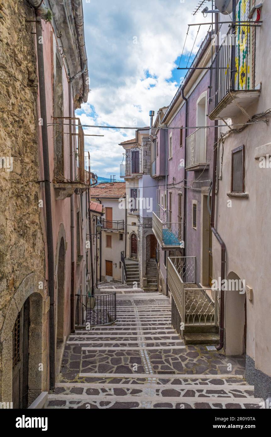 Montelapiano (Chieti) - Montelapiano, in provincia di Chieti, è il paese più piccolo dell'Abruzzo, con 84 abitanti Foto Stock