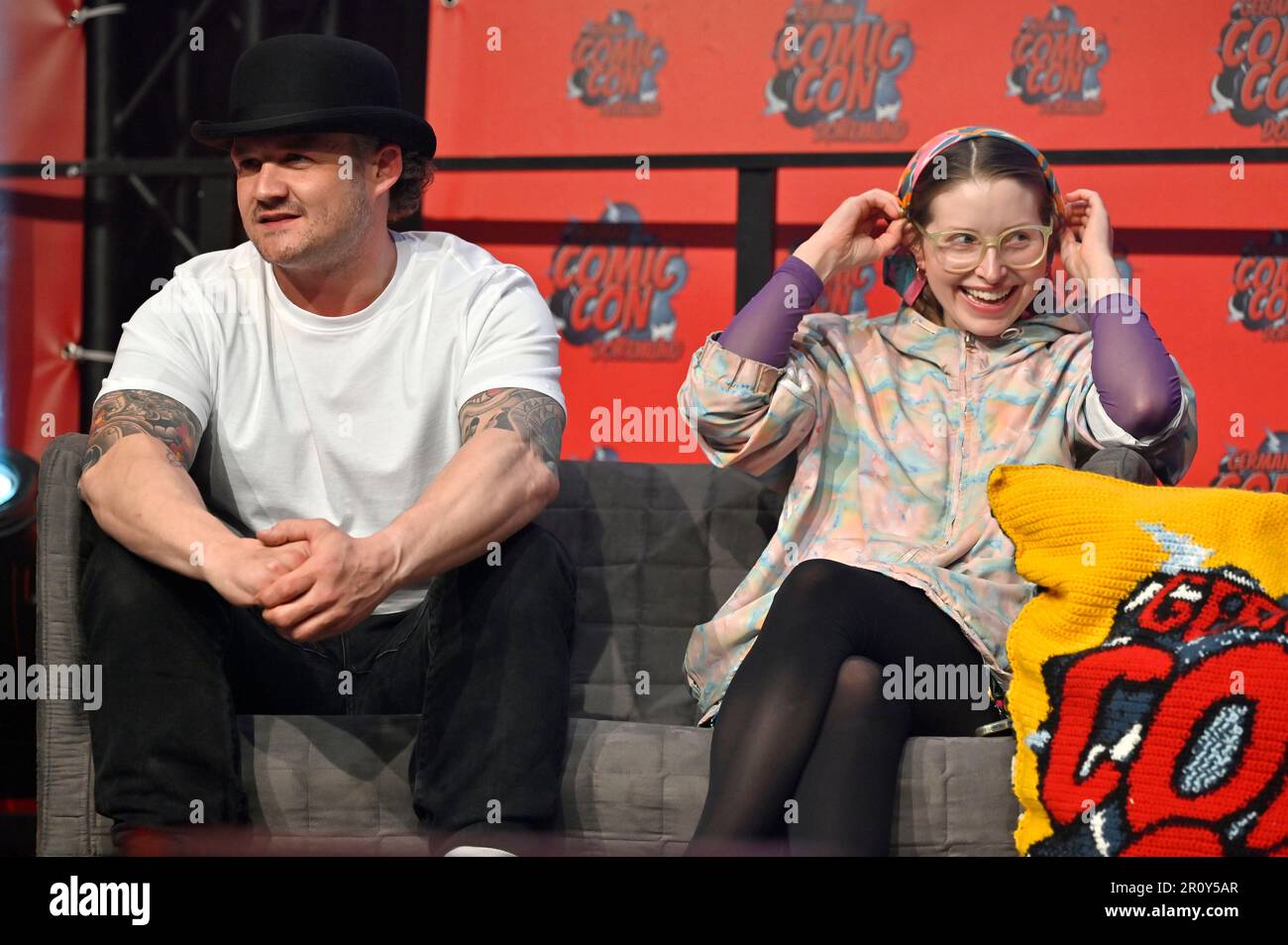 Josh Herdman und Jessie Cave auf der German Comic con edizione primaverile in der Messe Dortmund. Dortmund, 06.05.2023 Foto Stock